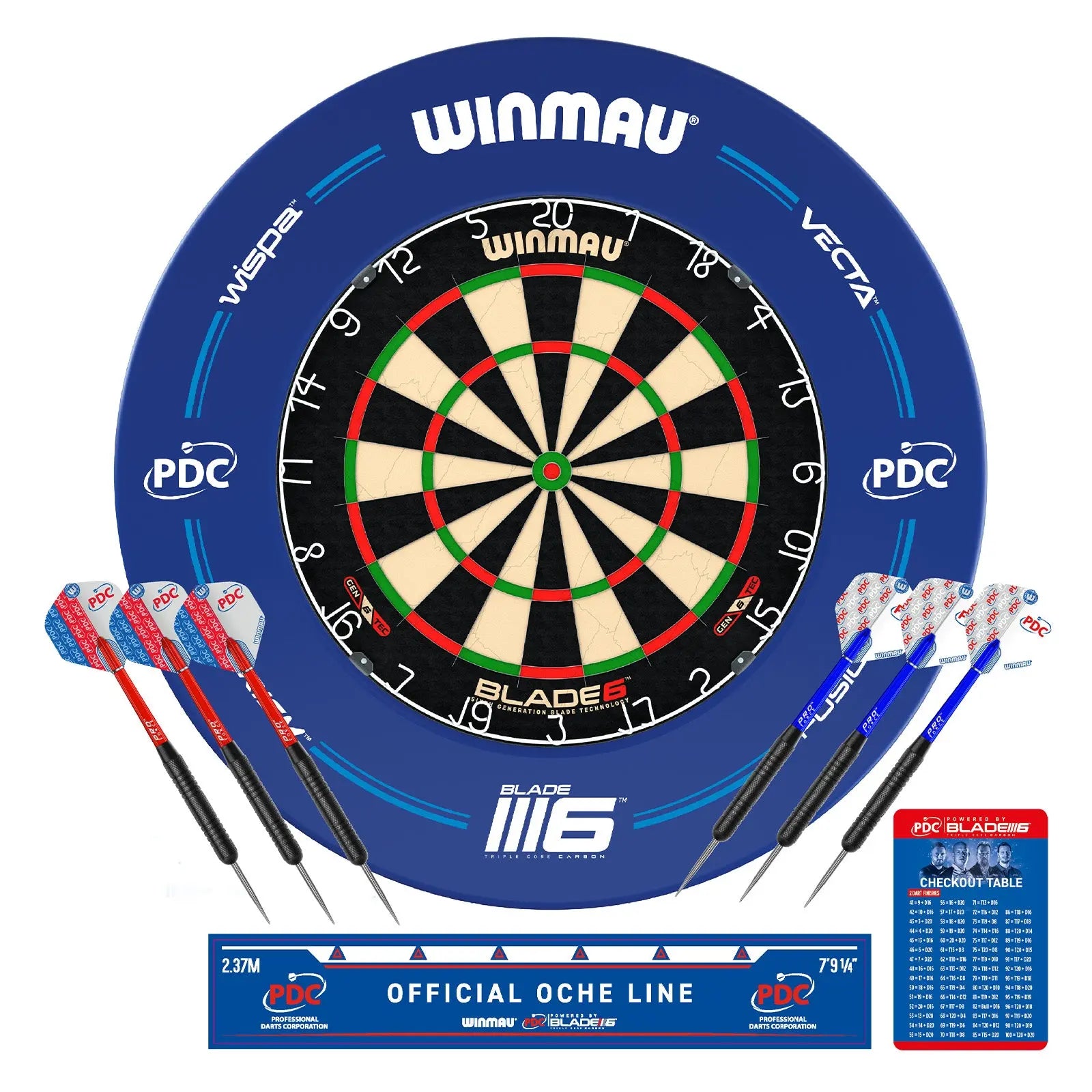 Invisible-Darts-Dartboard-Surround-Set-Winmau-PDC 5310-Produktbild