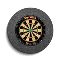 Invisible-Darts - Karella Dartboard Schallschutz und Surround Beispiel mit Dartboard