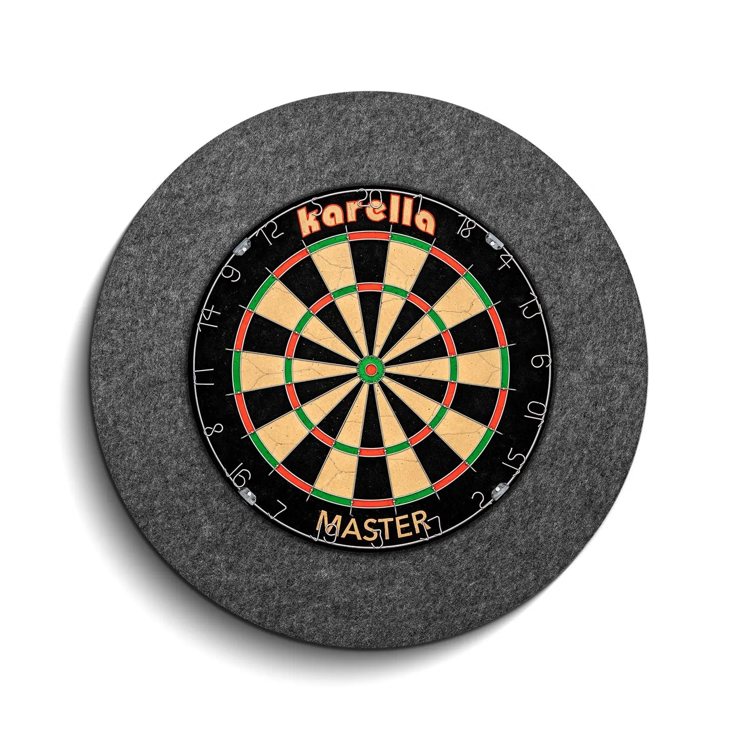 Invisible-Darts - Karella Dartboard Schallschutz und Surround Beispiel mit Dartboard