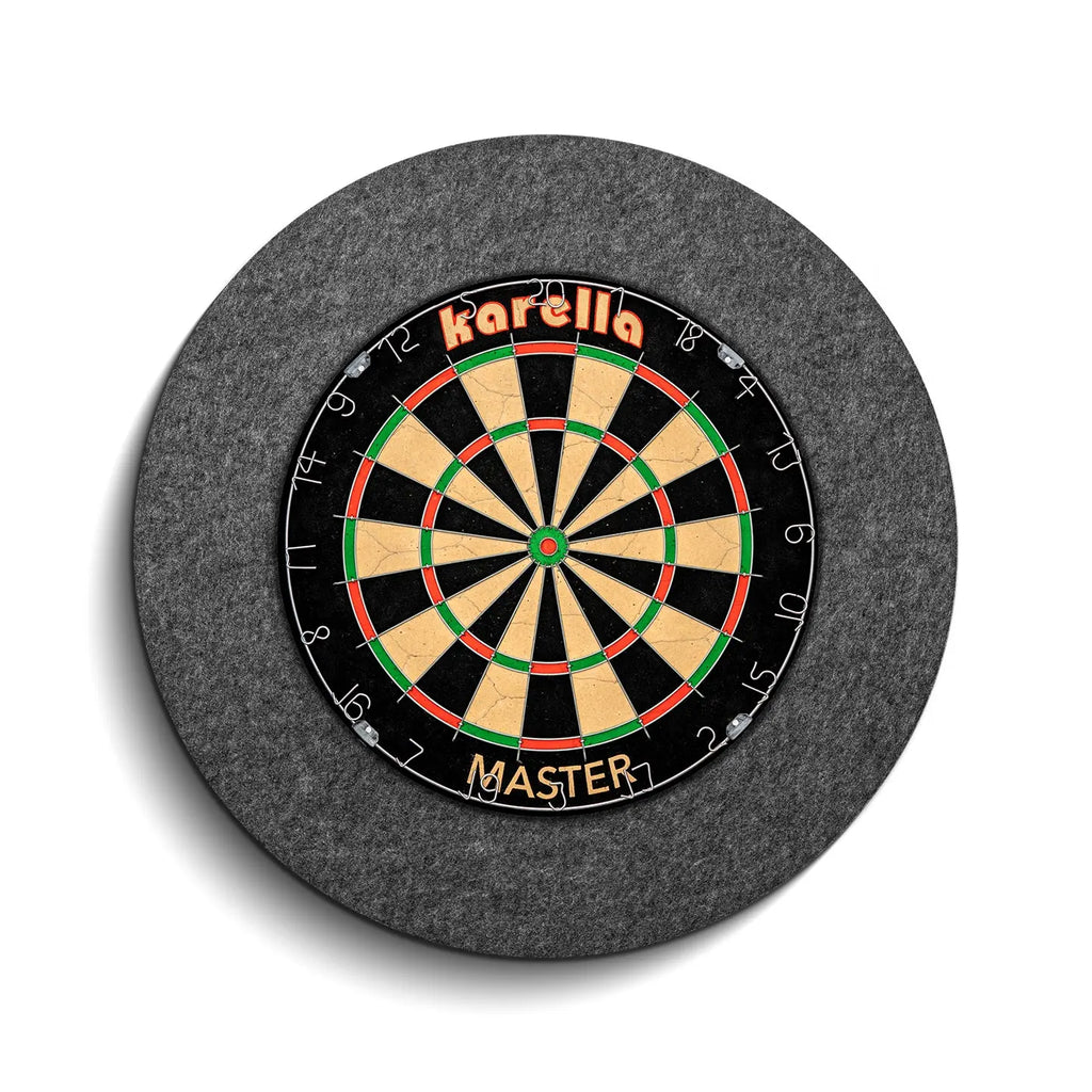 Invisible-Darts - Karella Dartboard Schallschutz und Surround Beispiel mit Dartboard