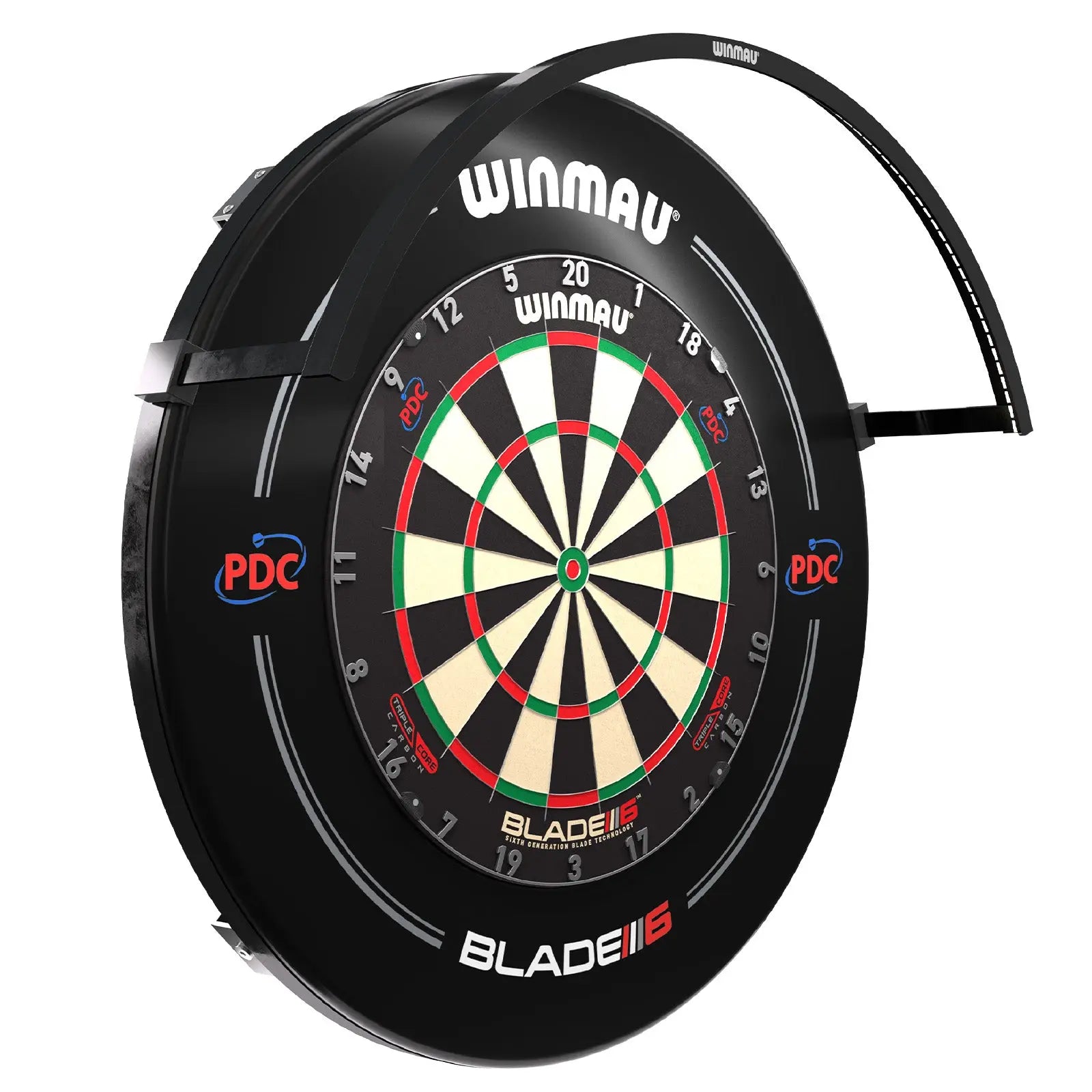 Invisible-Darts - Winmau Wispa Dartboardbeleuchtung seitlich