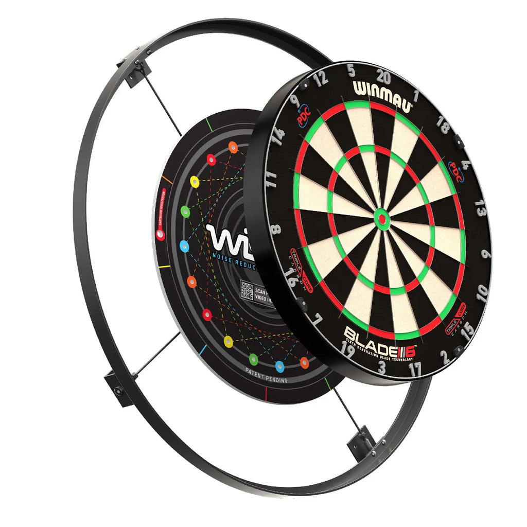 Invisible-Darts - Winmau Wispa Schallschutz seitlich