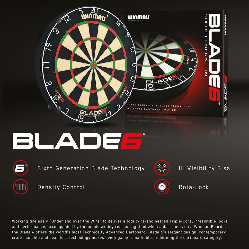 Invisible-Darts -  Winmau Dartboard Blade 6 Steeldartboard