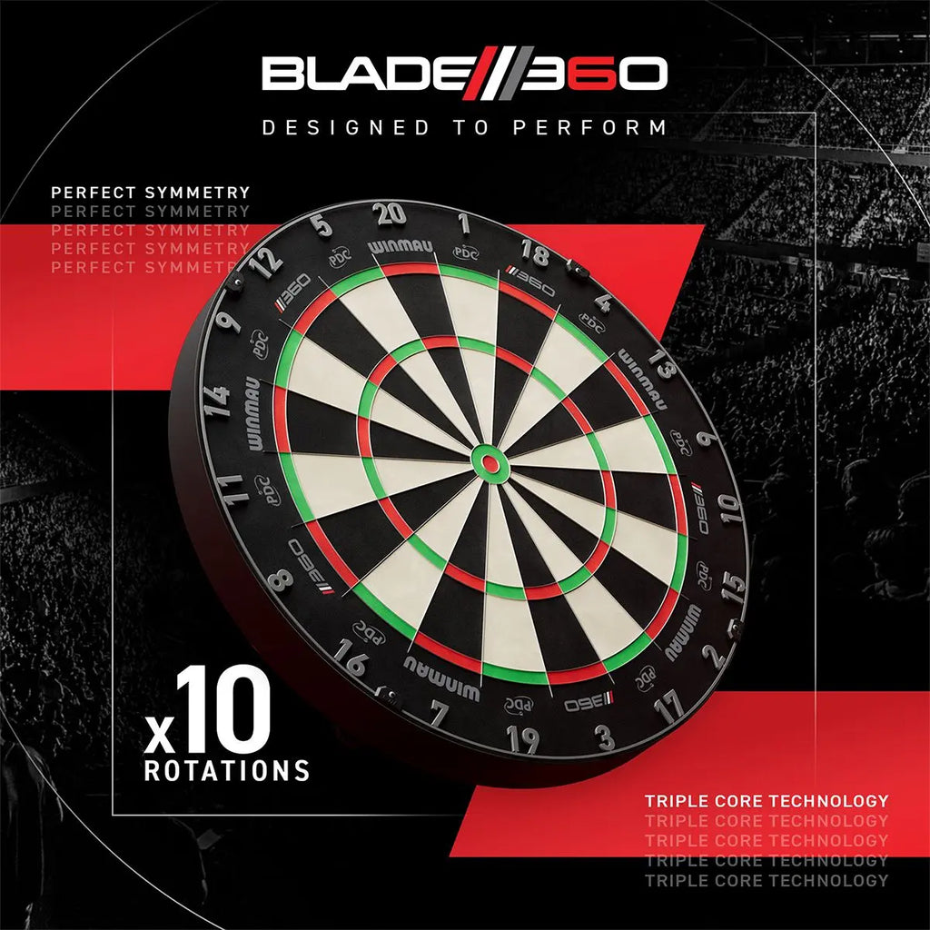 Winmau Blade 360 Dartboard Produkthighlight Rotation