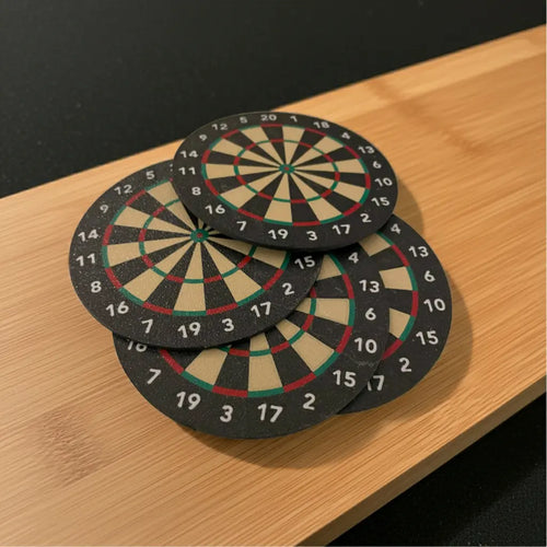 Bierdeckel "Dartscheibe" Invisible-Darts